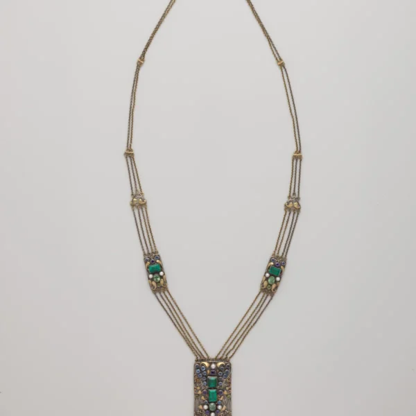 Pendentif sélénite, argent 925